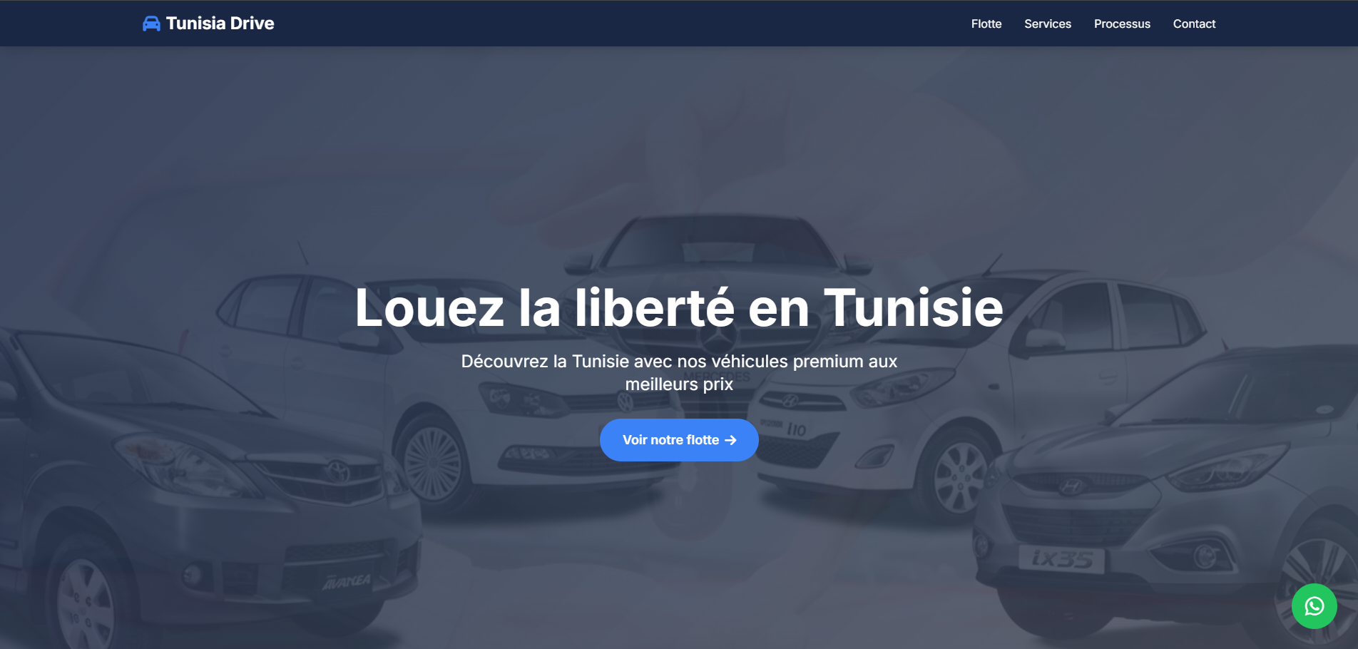 Création d'un site web vitrine — Tunisia Drive