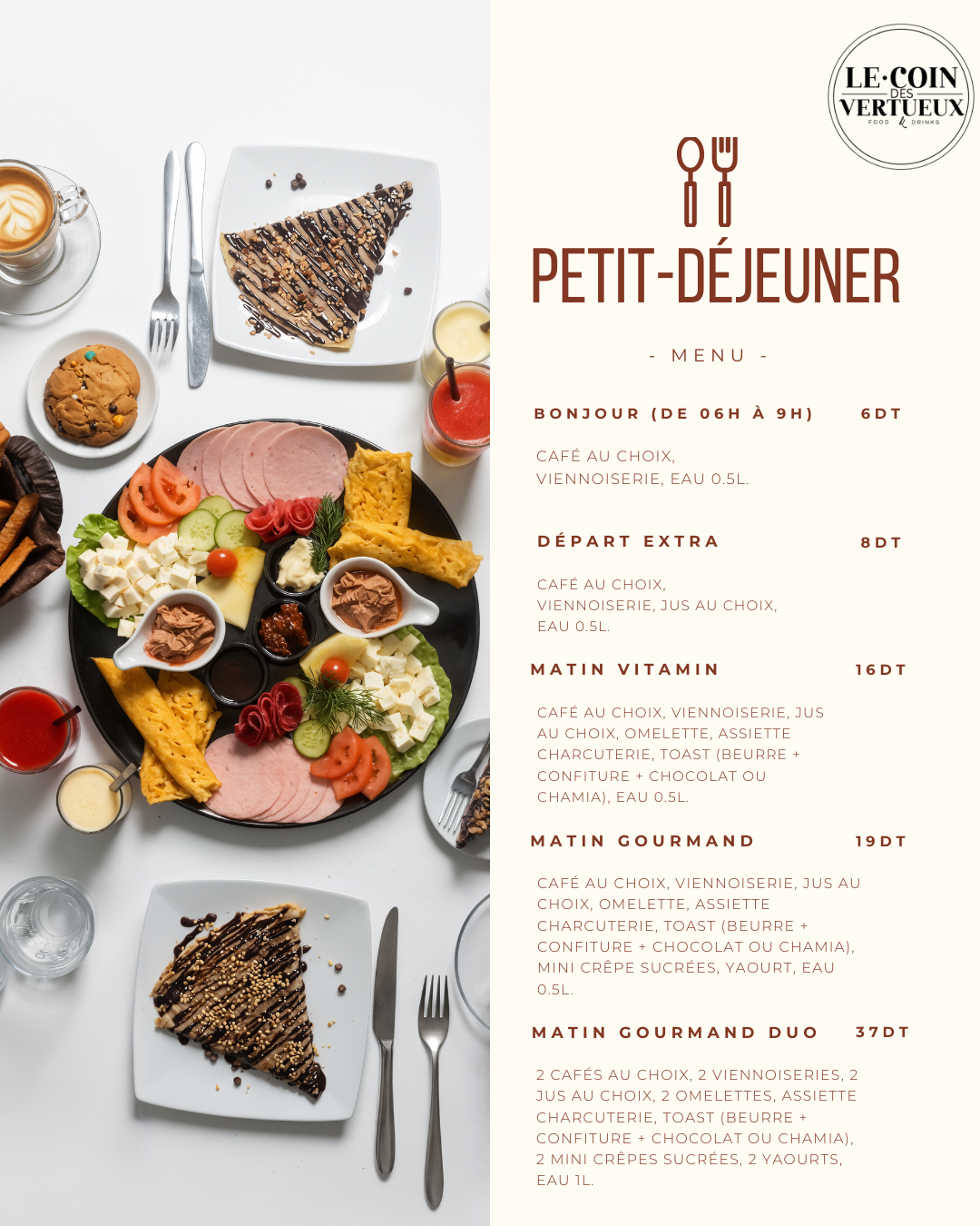 Affiche publicitaire — Le coin des Vertueux